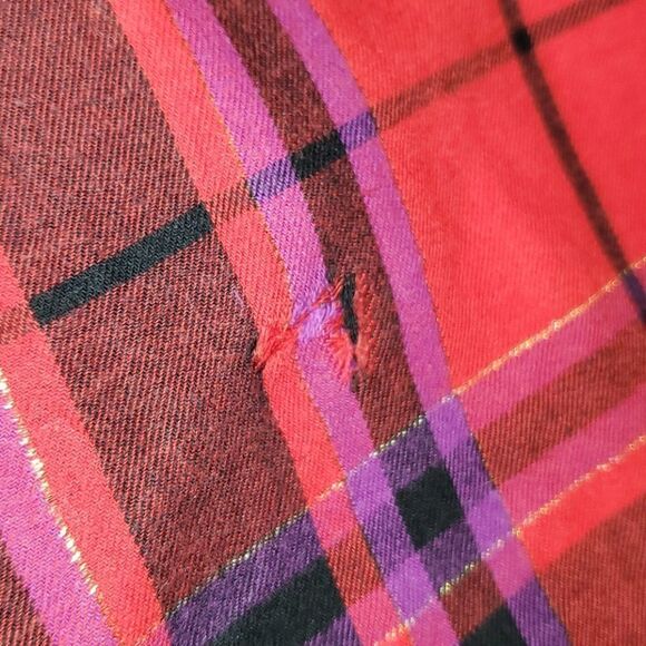 Victoria Secret Red Plaid w/Purple Shirt - Picture 6 of 8